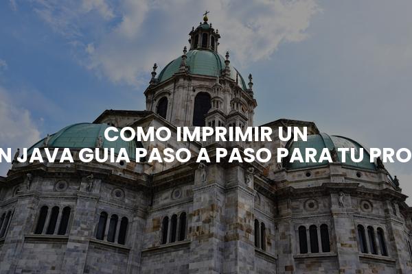 Como Imprimir Un Menu En Java Guia Paso A Paso Para Tu Programa