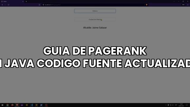 Guia De Pagerank En Java Codigo Fuente Actualizado